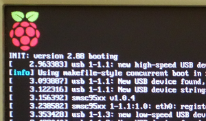 Raspberry boot screen